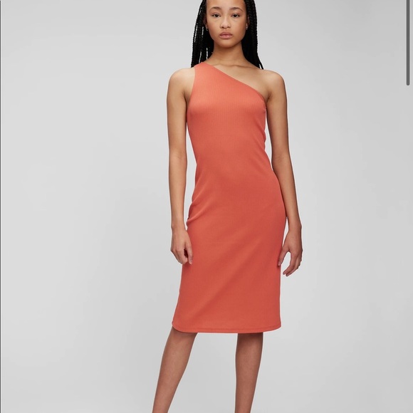 GAP | Dresses | Rib One Shoulder Midi Dress | Poshmark